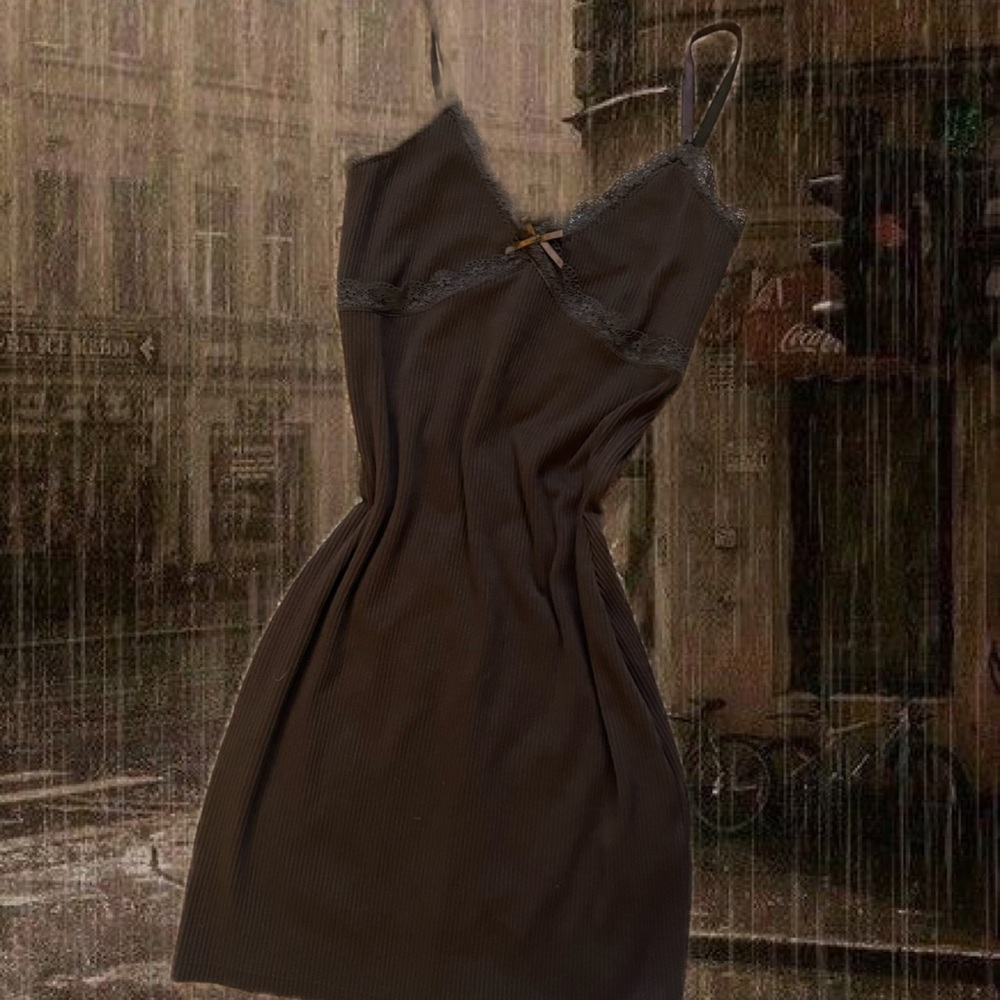 brown bodycon dress🐻🥥